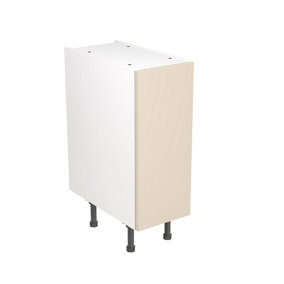 Kitchen Kit Pre-Built Cashmere Matt Base Unit 300mm - Slab Cabinet Door - Screwless Quick Build Kitchen Unit Easy Install