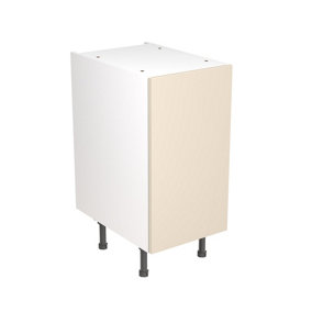 Kitchen Kit Pre-Built Cashmere Matt Base Unit 400mm - Slab Cabinet Door - Screwless Quick Build Kitchen Unit Easy Install