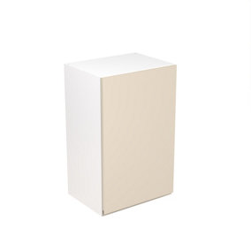 Kitchen Kit Pre-Built Cashmere Matt Wall Unit 450mm - J-Pull Cabinet Door - Screwless Quick Build Kitchen Unit Easy Install