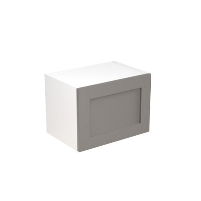 Kitchen Kit Pre-Built Dust Grey Matt Wall Unit 500x360mm - Bridging Wall Shaker Cabinet - Screwless Quick Build Easy Install