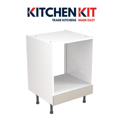 Kitchen Kit Pre-Built Light Grey Gloss Base Unit 600mm - Oven Cabinet ...