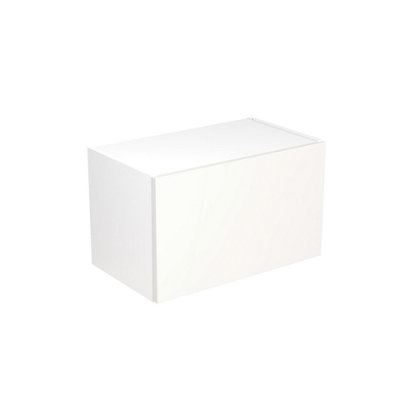 Kitchen Kit Pre-Built White Gloss Wall Unit 600x360mm - Bridging Wall Cabinet - Screwless Quick Build Kitchen Unit Easy Install