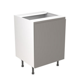 Kitchen Kit Sink Housing Base Unit 600mm w/ J-Pull Cabinet Door - Ultra Matt Dust Grey