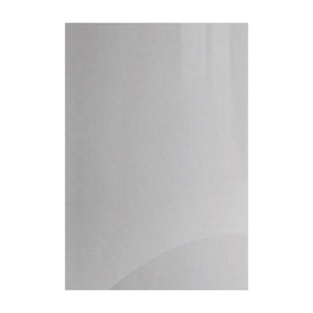Kitchen Kit Slab Sample Kitchen Unit Cabinet Door 396mm - Super Gloss Light Grey