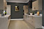 Kitchen Kit Slimline Appliance Door 446mm Slab - Super Gloss Cashmere