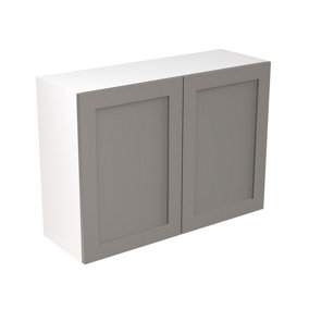 Kitchen Kit Wall Unit 1000mm w/ Shaker Cabinet Door - Ultra Matt Dust Grey