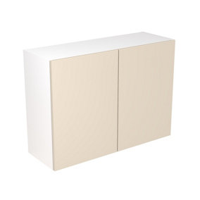 Kitchen Kit Wall Unit 1000mm w/ Slab Cabinet Door - Ultra Matt Cashmere