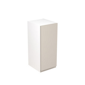 Kitchen Kit Wall Unit 300mm w/ J-Pull Cabinet Door - Super Gloss Light Grey