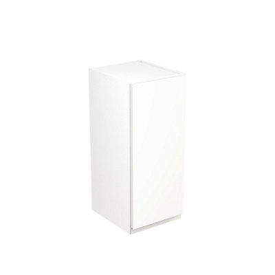 Kitchen Kit Wall Unit 300mm w/ J-Pull Cabinet Door - Super Gloss White