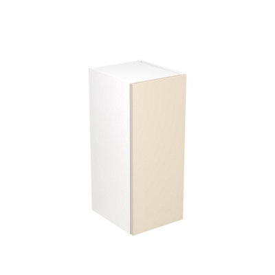 Kitchen Kit Wall Unit 300mm w/ Slab Cabinet Door - Super Gloss Cashmere