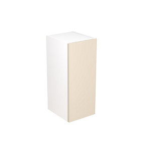Kitchen Kit Wall Unit 300mm w/ Slab Cabinet Door - Super Gloss Cashmere
