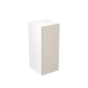 Kitchen Kit Wall Unit 300mm w/ Slab Cabinet Door - Super Gloss Light Grey