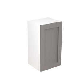 Kitchen Kit Wall Unit 400mm w/ Shaker Cabinet Door - Ultra Matt Dust Grey