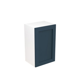 Kitchen Kit Wall Unit 450mm w/ Shaker Cabinet Door - Ultra Matt Indigo Blue