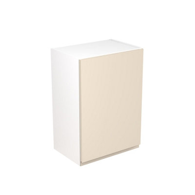 Kitchen Kit Wall Unit 500mm w/ J-Pull Cabinet Door - Super Gloss Cashmere
