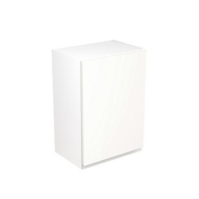 Kitchen Kit Wall Unit 500mm w/ J-Pull Cabinet Door - Super Gloss White