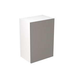 Kitchen Kit Wall Unit 500mm w/ Slab Cabinet Door - Super Gloss Dust Grey