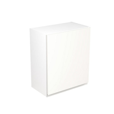 Kitchen Kit Wall Unit 600mm w/ J-Pull Cabinet Door - Ultra Matt White