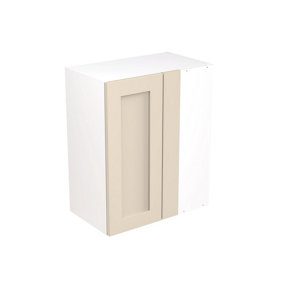 Kitchen Kit Wall Unit Blind Corner 600mm w/ Shaker Cabinet Door - Ultra Matt Cashmere