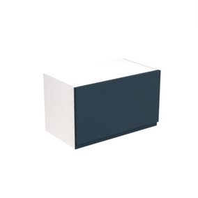 Kitchen Kit Wall Unit Bridge Panel 600mm J-Pull - Ultra Matt Indigo Blue