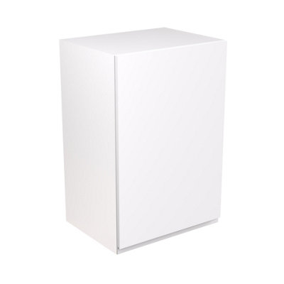 Kitchen Kit White Matt J-Pull Door Boiler Housing Wall Unit Cabinet Handleless Soft Close Flatpack - 600x900mm