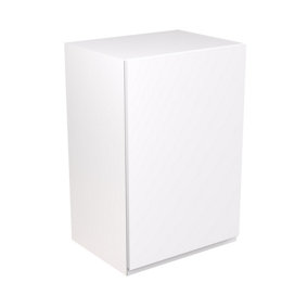 Kitchen Kit White Matt J-Pull Door Boiler Housing Wall Unit Cabinet Handleless Soft Close Flatpack - 600x900mm