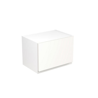 Kitchen Kit White Matt J-Pull Door Wall Mounted Short Bridging Unit Cabinet Handleless Soft Close Flatpack - 500x288mm
