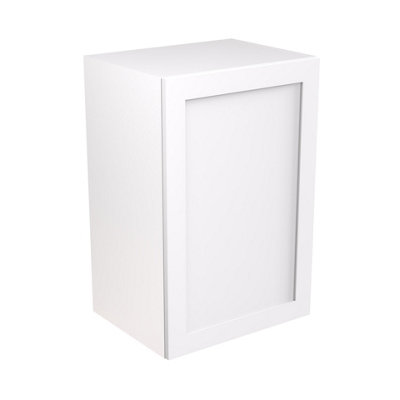 Kitchen Kit White Matt Shaker Door Boiler Housing Wall Unit Cabinet Soft Close Flatpack - 600x900mm