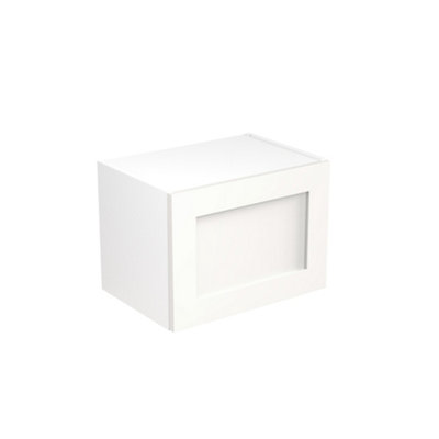 Kitchen Kit White Matt Shaker Door Wall Mounted Short Bridging Unit Cabinet Soft Close Pre-Built - 500x288mm