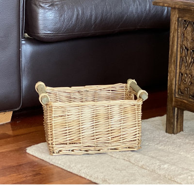 Small wicker storage best sale baskets