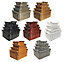 Kitchen Log Fireplace Wicker Storage Basket With Handles Xmas Empty Hamper Basket Oak,Medium 38 x 30 x 18 cm
