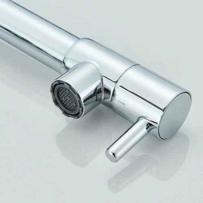 Kitchen Mixer Tap Chrome Pull Out Dual Spout Spray Monobloc Single Lever