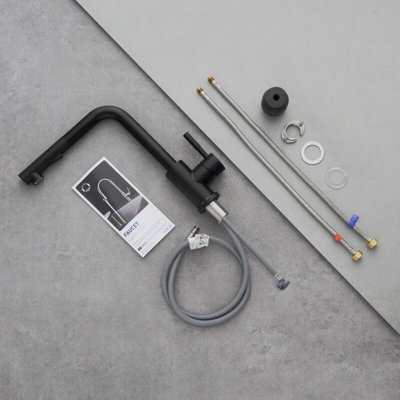 Kitchen mixer tap with pull-out spray head, single control, 360 Degree ...