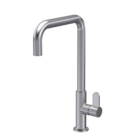 Kitchen Mono Mixer Tap with 1 Lever Handle, 361mm - Brushed Nickel