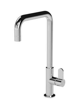 Kitchen Mono Mixer Tap with 1 Lever Handle, 361mm - Chrome