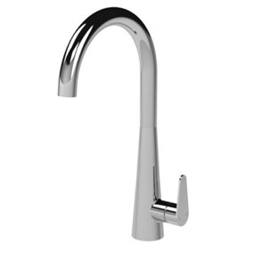 Kitchen Mono Mixer Tap with 1 Lever Handle, 398mm - Chrome