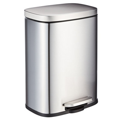 Kitchen Rubbish Bin 12 Litre Soft Close Stainless Steel Waste Bin