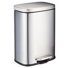 Kitchen Rubbish Bin 12 Litre Soft Close Stainless Steel Waste Bin