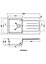 Kitchen Single Bowl Composite Inset Sink with Overflow & Drainer  - 1000 x 500mm - Matt White - Balterley
