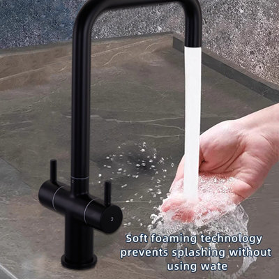 Kitchen Sink Mixer Tap 360 Swivel Spout Monobloc Mixers Faucet Single ...