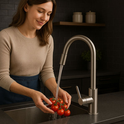 Kitchen Sink Mixer Tap, Mono Single Lever, Modern Stylish new Design