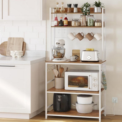 Kitchen Storage Rack, with Power Outlet, Baker's Stand, Wire Panel ...