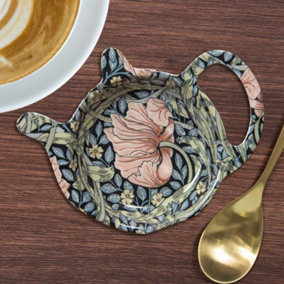 Kitchen, Table Teabag, Teaspoon Tidy. Featuring a Pimpernel Floral Print Design. H10 x W13 x D2 cm
