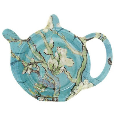 Kitchen, Table Teabag, Teaspoon Tidy. Featuring an Almond Blossom Print Design. H10 x W13 x D2 cm