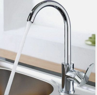 Kitchen Tap Modern Single Lever Kitchen Faucet Chrome Finish