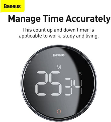 Kitchen timer, digital kitchen timer, magnetic countdown and count up ...