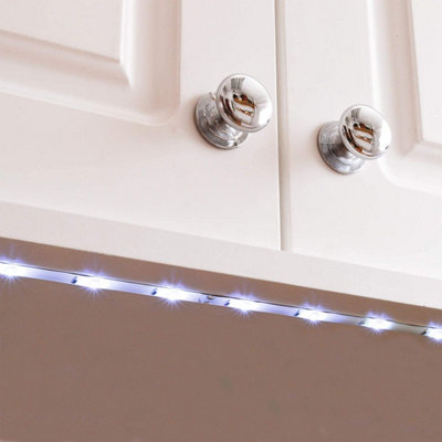 Kitchen Under Cupboard Strip Light - Battery Powered Self Adhesive Portable Light - Measures 61cm Long