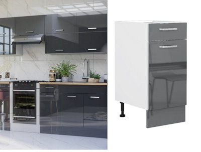 https://media.diy.com/is/image/KingfisherDigital/kitchen-unit-40cm-400mm-base-cupboard-soft-close-1-door-1-drawer-grey-gloss-luxe~5901997878182_01c_MP?$MOB_PREV$&$width=618&$height=618