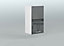 Kitchen Unit 40cm 400mm Wall Cabinet 1 Door Cupboard Soft Close Grey Gloss Luxe