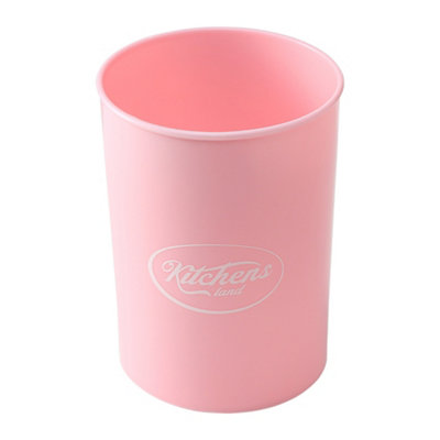 Kitchen Utensil Set of 8 Piece Pink Silicone Wooden Handle Kitchen Utensil Set for Cooking Safe for Non-Stick Cookware